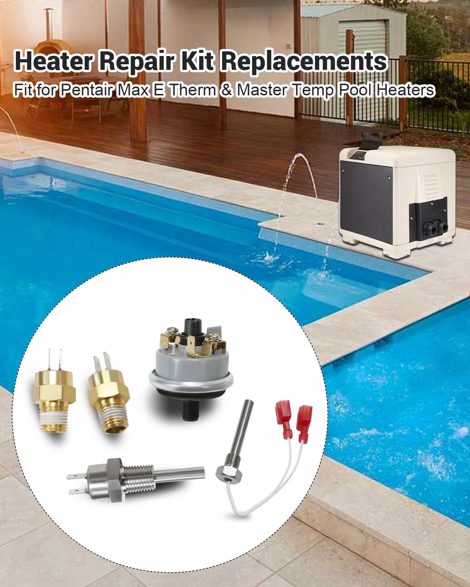 Pentair 471566 Thermistor Sonde – Ersatz Für Pool- & Spa-Heizungen