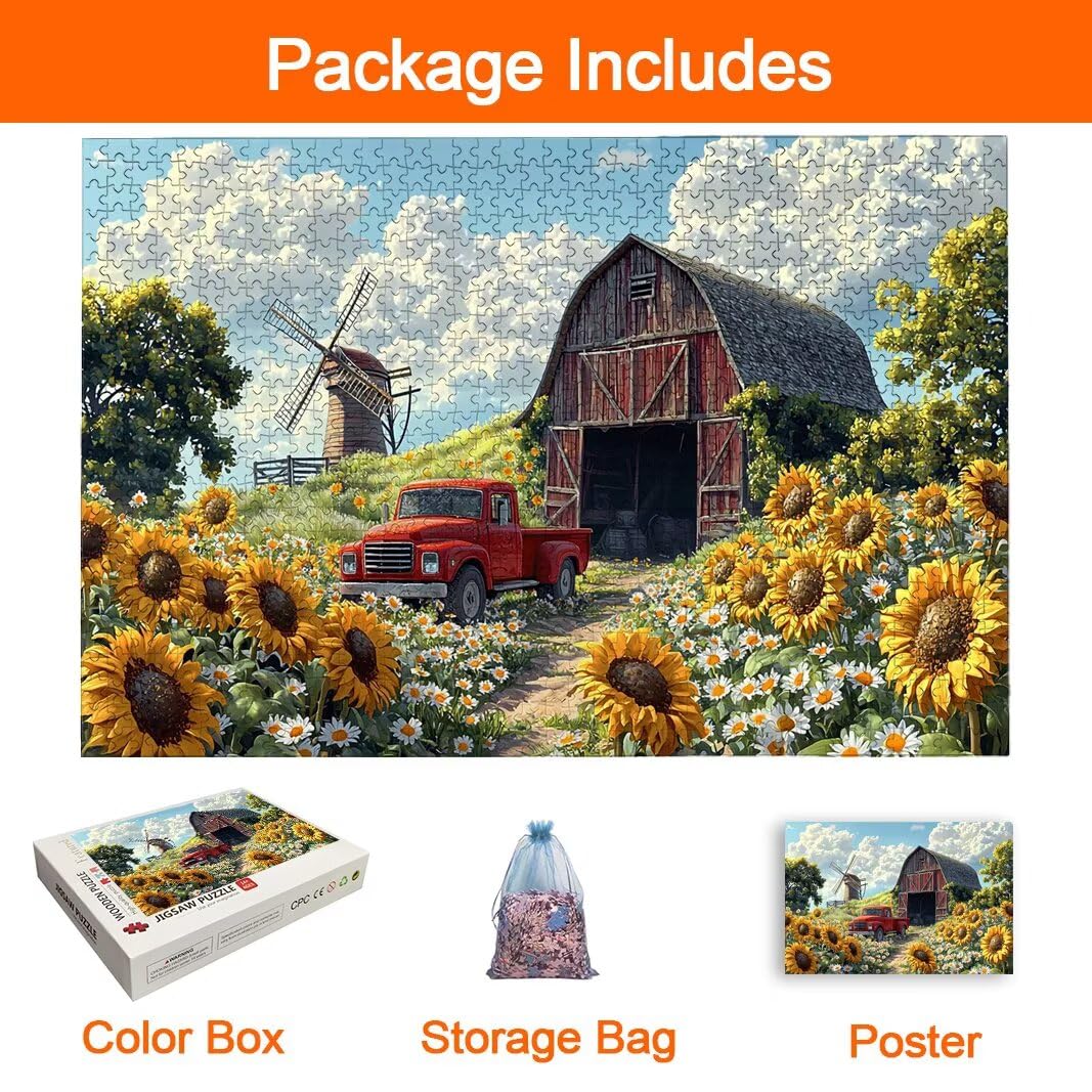 Puzzle Farm, Puzzle 5000 Pezzi Adulti per Decor, Regalo Donna/Uomo -8538