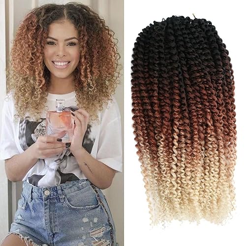 3pcs/pack Kinky Curl 12Inch Afro Kinky Twist Hair Crochet Braids