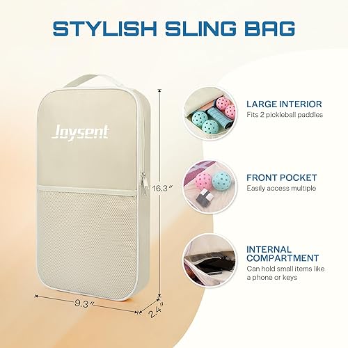 Miniatura 6 de Juego de 2 palas de pickleball con 4 bolas, raqueta de pickleball de fibra de vidrio, núcleo de panal de abeja, pala ligera para hombres, mujeres,