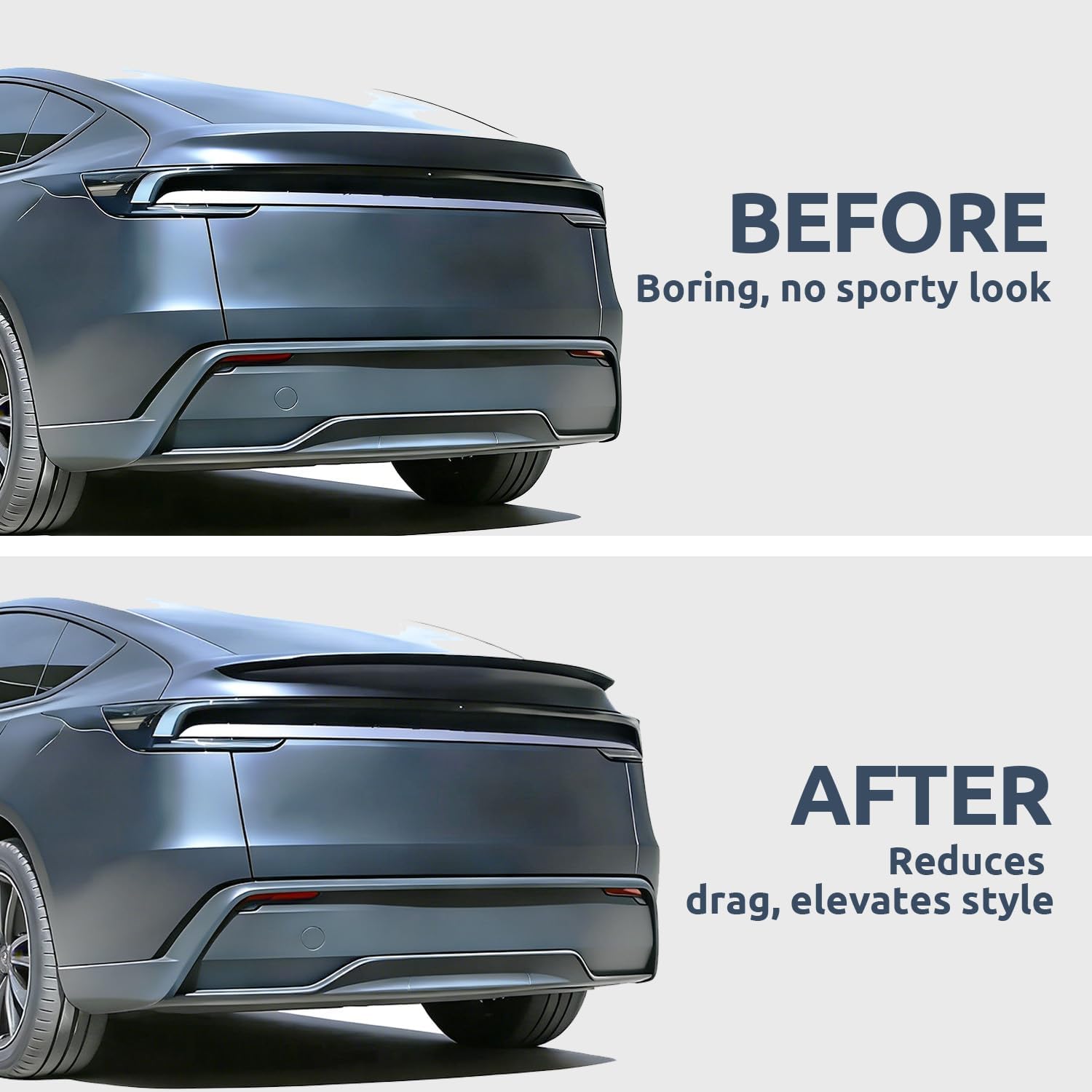 Rear Spoiler for Tesla Model Y Juniper 2025 2026 Trunk Wing Lip for Model Y Juniper OEM Precise Fit Exterior Accessories Model Y Juniper(Standard & Premium 2025/2026) ABS Matte Black