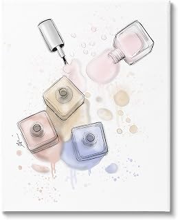 Stupell Industries Spilled Glam Nail Polish Canvas Wall Art, Design by Alison Petrie
