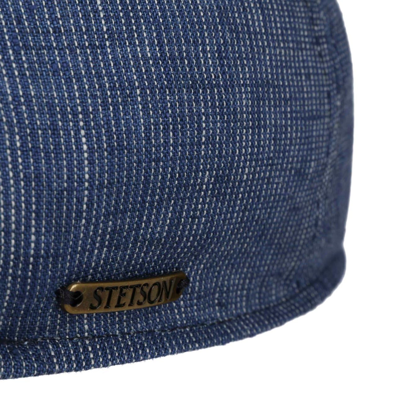 Stetson Kaszkiet Texas Stripe StructureKobiety/Mężczyźni - Made in the EU czapka gawroszka Z daszkiem, daszkiem wiosna-lato Wiosna Lato - 58 cm niebieski