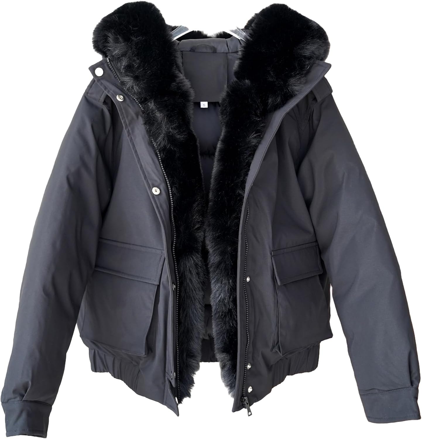 Winter Coats for Women Thickened Puffer Jacket with Detachable Fur Hood Winter Warm Parka Puffer Coat