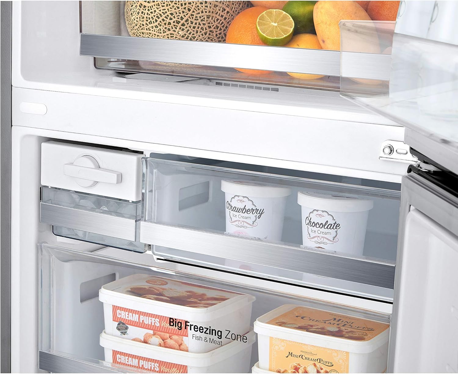 LG GBB567PZCMB Frigorifero Combinato Total No Frost, 462L, Larghezza 70cm, Wi-Fi, Door & Linear Cooling, Cassetto Fresh Balancer, Display Esterno, Compressore Smart Inverter, Inox