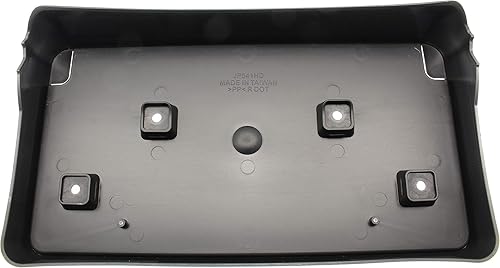 Miniatura 5 de Evan Fischer Soporte de placa compatible con Jeep Grand Cherokee 2017-2021, se adapta a Jeep Grand Cherokee WK 2022, frontal tipo 2 negro