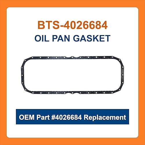 Miniatura 2 de BTS-4026684 Junta de cárter de aceite, compatible con motor Cummins ISX15, repuesto del mercado de accesorios para OEM 4026684, Junta de Cárter de