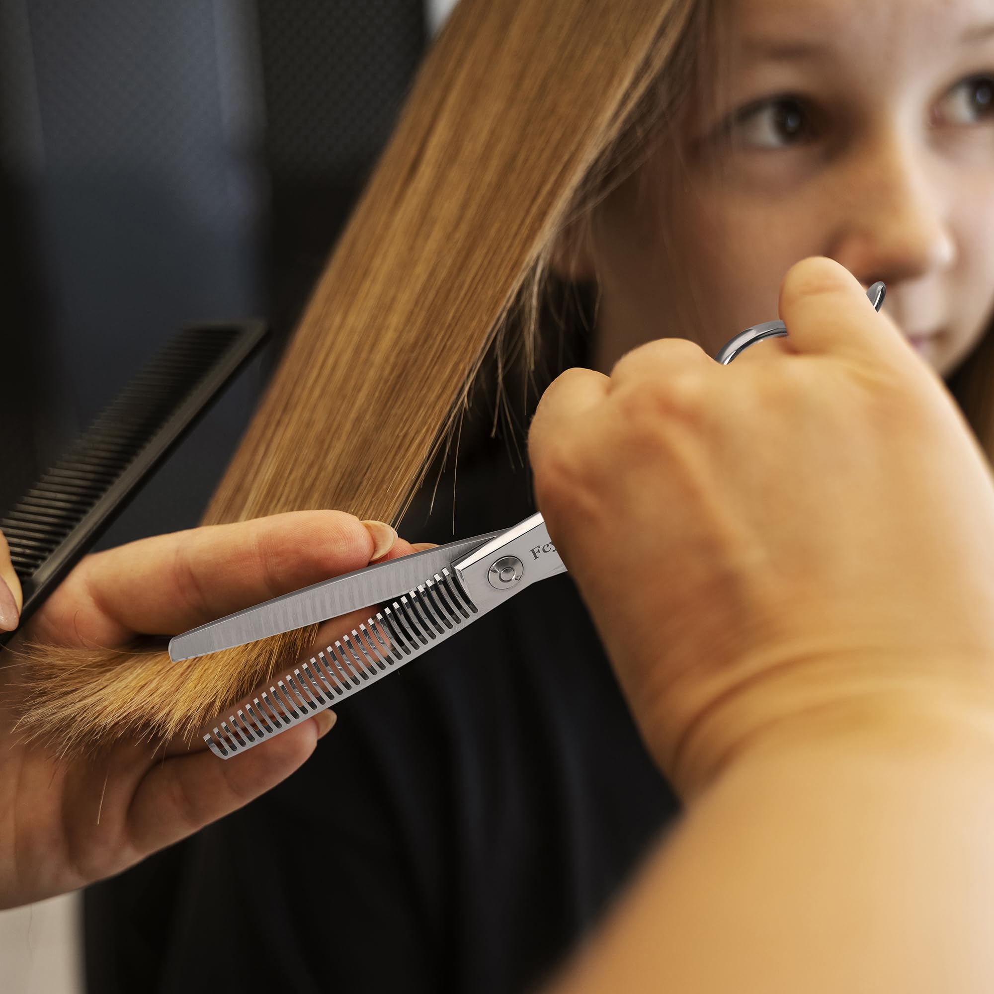 Tijeras de adelgazamiento para corte de cabello, tijeras profesionales  de 6 pulgadas para adelgazar el cabello, tijeras de peluquería texturizantes, tijeras de mezcla para recortar el cabello 6