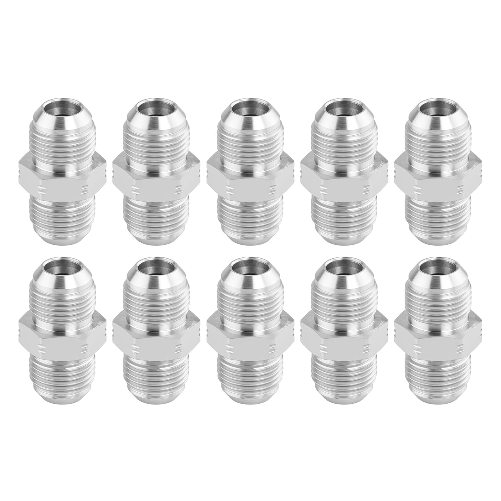 10pack Female Thread Pipe Fittings for Leakproof Hydraulic Quickly Connects Couplers