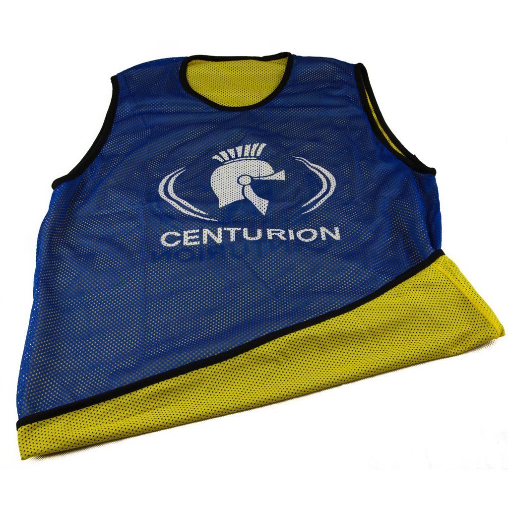 CENTURION Unisex Centurion Mesh Reversible Training Bib, Blue/Yellow, L UK