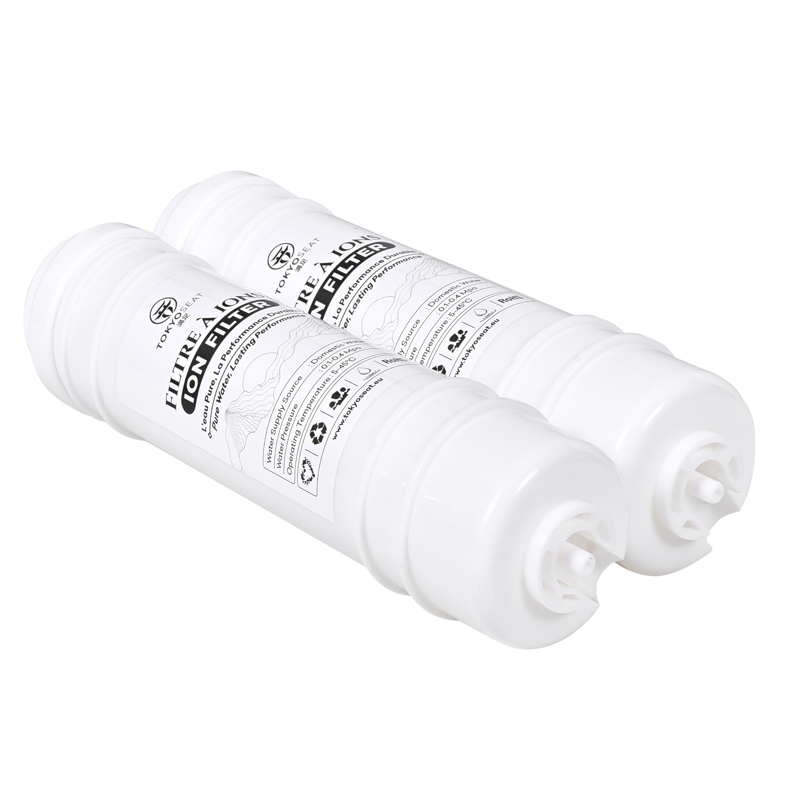Lot de 2 Filtres Anti-Calcaire pour Toilettes Japonaises – Durée de Vie 6 Mois par Filtre (12 Mois au Total) – Protège Sièges Lavants et Composants Internes – Compatible WC Électroniques