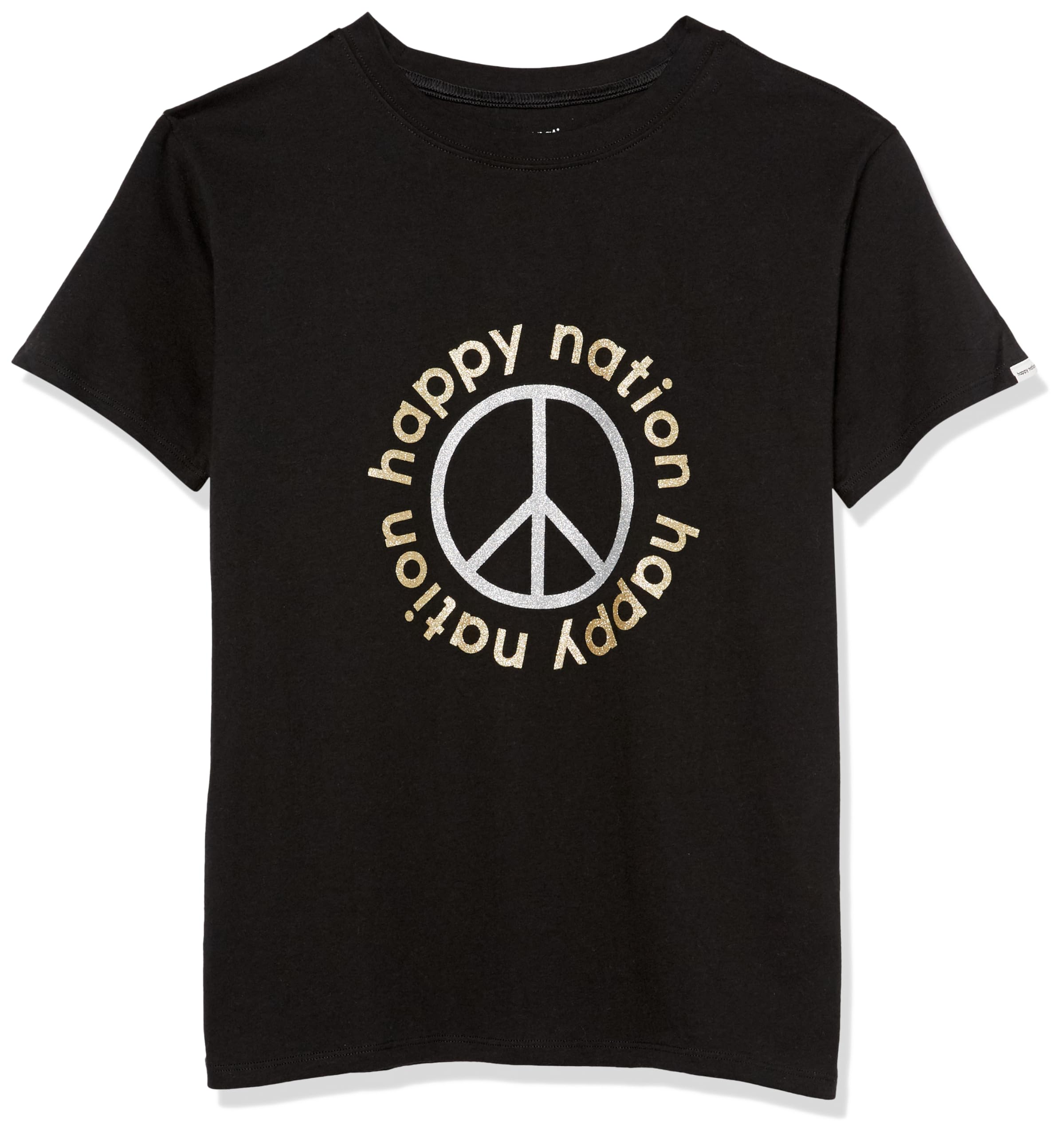 Happy Nation Girls Relaxed Cotton Short Sleeve T Shirt