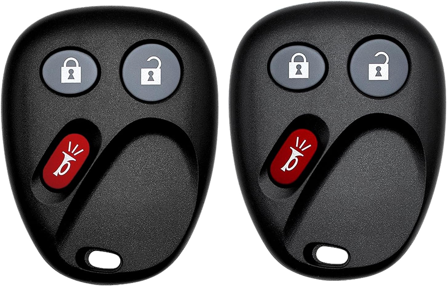 Key Fob Replacement for 2002-2009 Chevy Trailblazer & GMC Envoy/ 03-07 Isuzu Ascender/ 04-07 Buick Rainier/ 02-04 Oldsmobile Bravada Car Keyless Entry Remote Control, MYT3X6898B, 3 Btn, 2Pcs