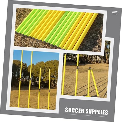 Miniatura 8 de Kisangel 2 piezas de baloncesto Spikes Rebounder Slalom Tool Portable Pole Agility Equipo de fútbol para pista atlética Coaching Mujeres Cañas