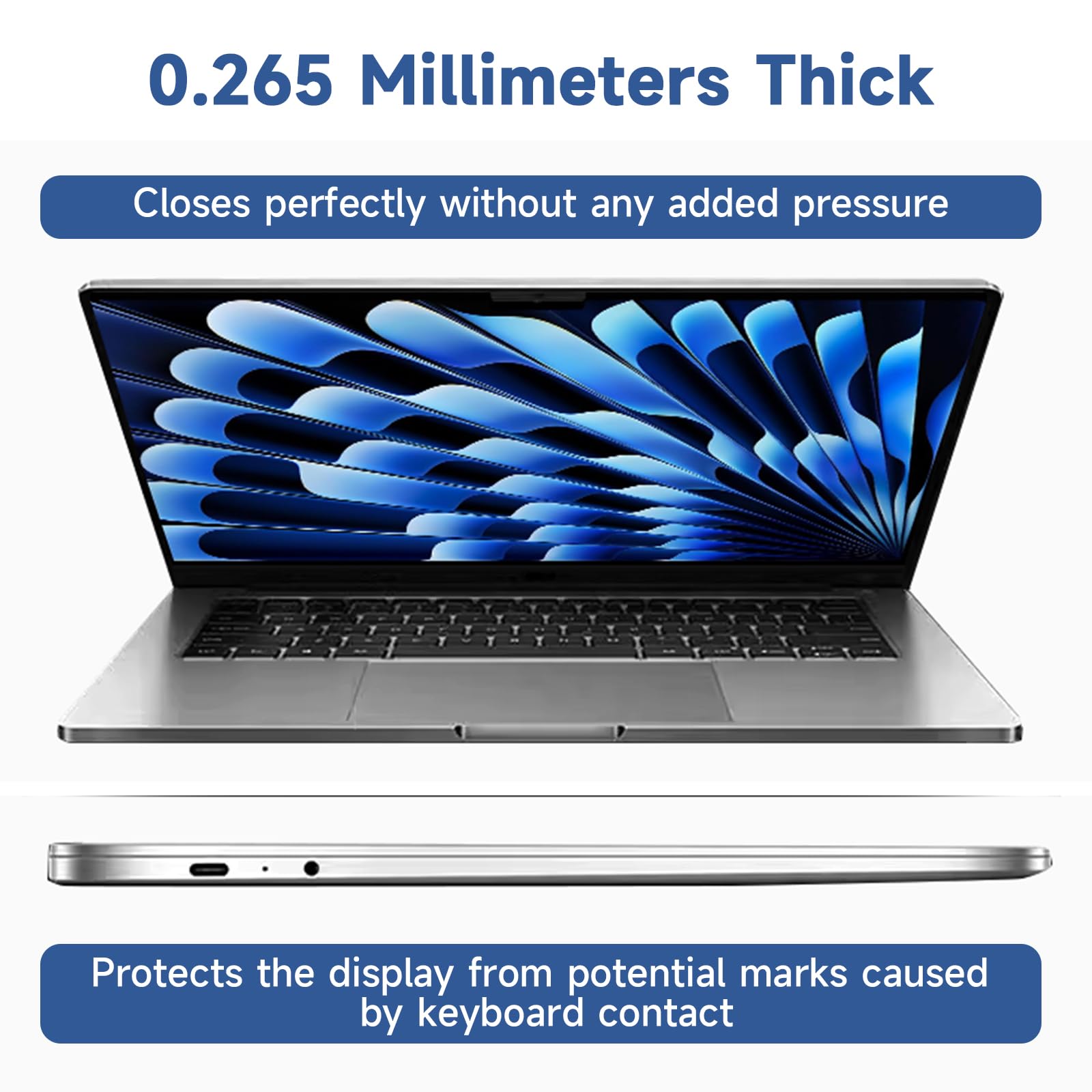 Pacote com 2 protetores de tela compatíveis com MacBook Air de 15