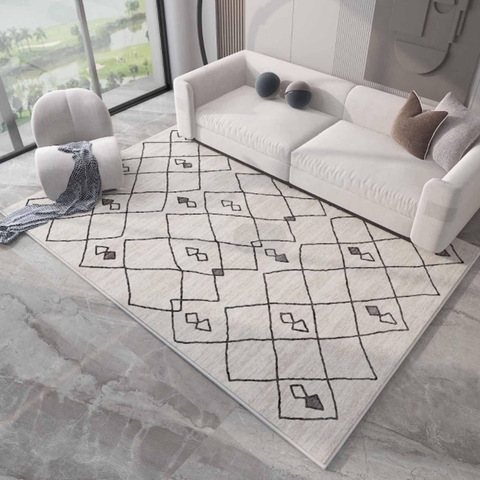Tapis de sol chauffant doux pour chambre et bureau en hiver color9