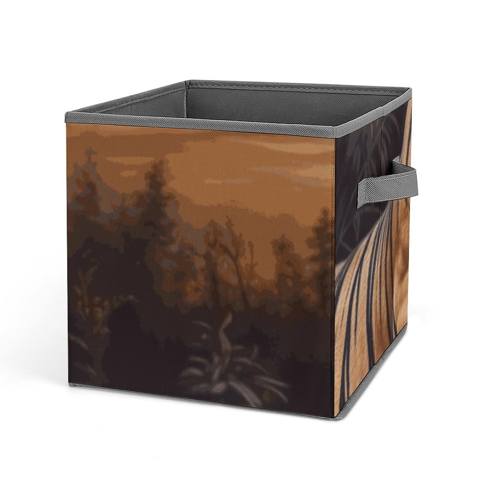 Bacs de rangement pliables tigre pour placard propre et chambre d'enfant rangée