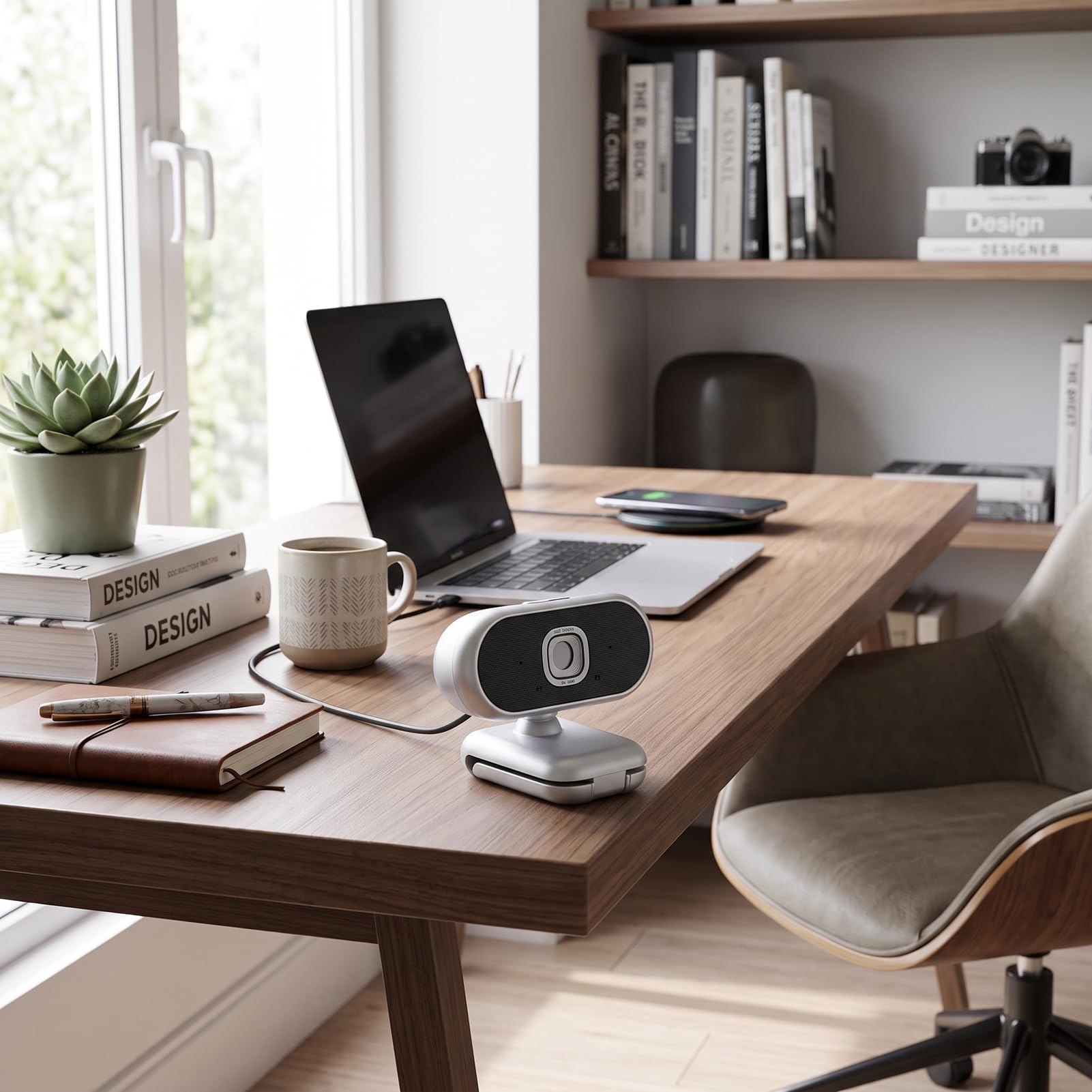 VBESTLIFE Webcam 4K con Messa a Fuoco Automatica e Copertura Privacy per | USB Plug and Play, Grandangolo da 75°, Inclinazione Panoramica a 360°, Interfaccia 2.0 Ad Alta velocità, per