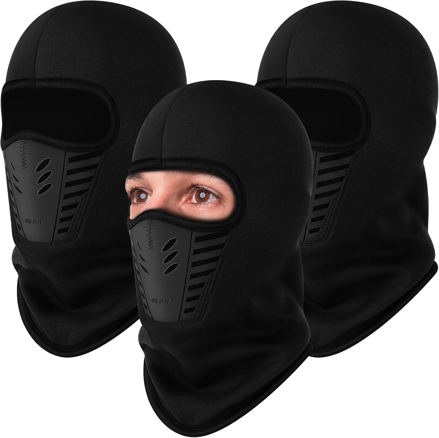 Pack de 3 pasamontañas térmicos para invierno hombre