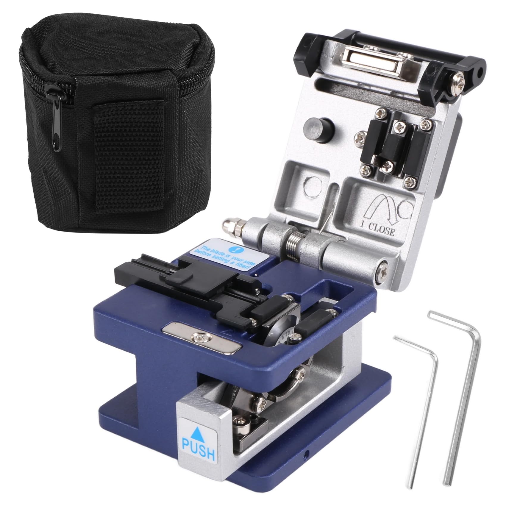 Turodeuo Cold Contact Dedicated Metal Fiber Cleaver FC-6S Cutting Fiber Knife FTTH Fiber Optic Cable Cutter Knife Fiber Cleaver Tool