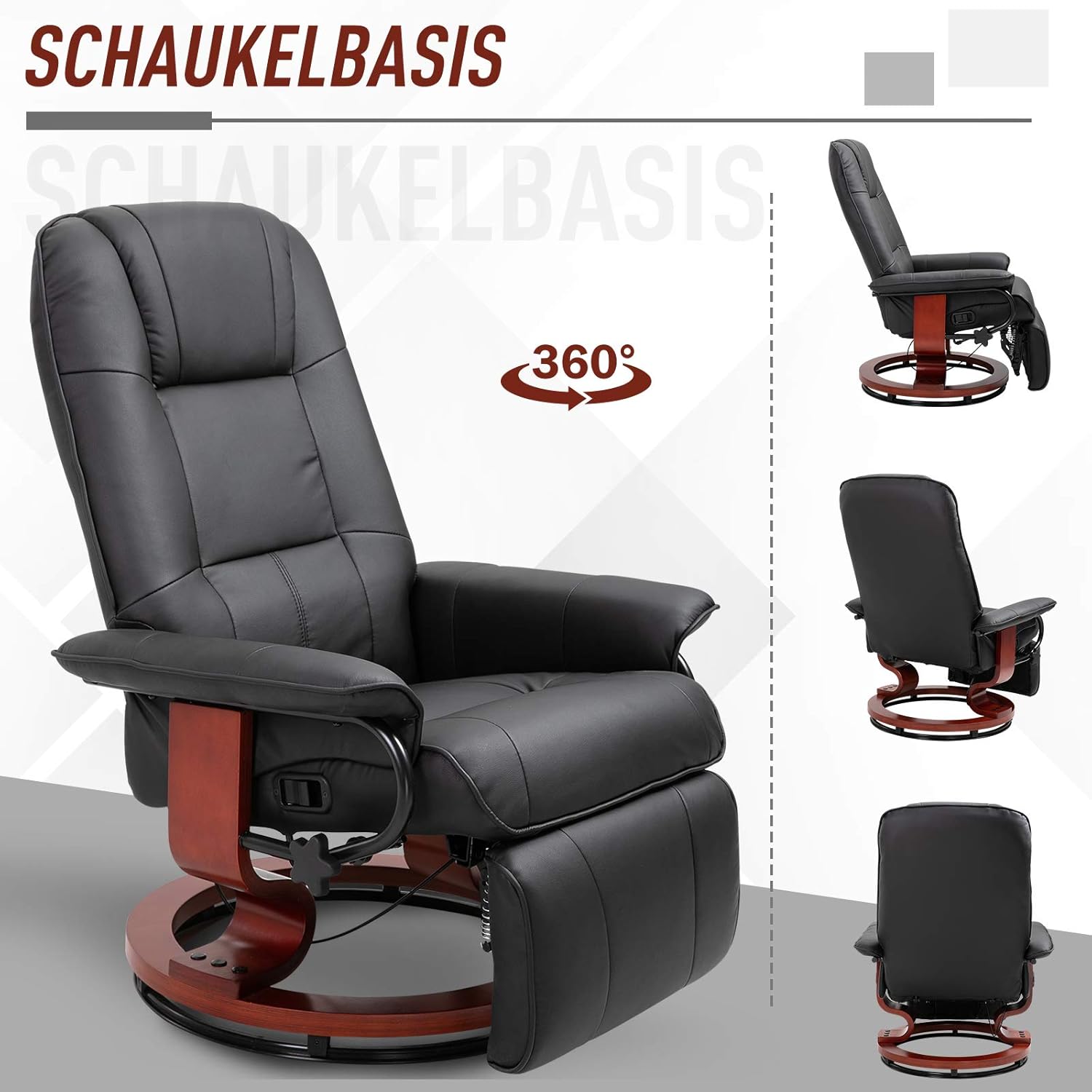 Chair demonstrating 360 degree swivel function