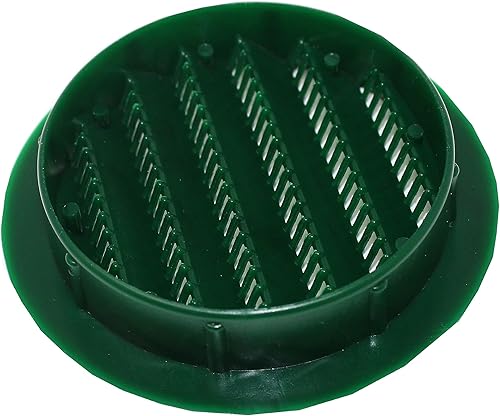 Vista 42 de 2.5 "rejilla redonda de plástico Soffit rejilla de ventilación de aire para reptiles cubierta (6, blanco)