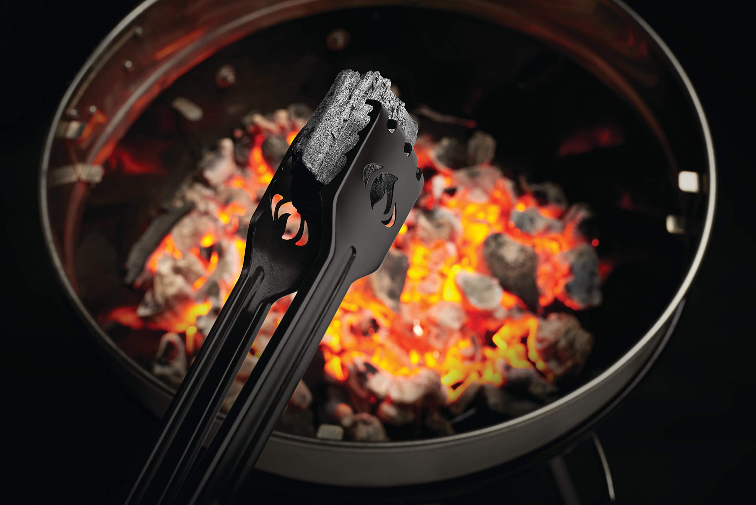 Napoleon 67740 Rechen e Zange Holzkohlegrill accessori in acciaio inox