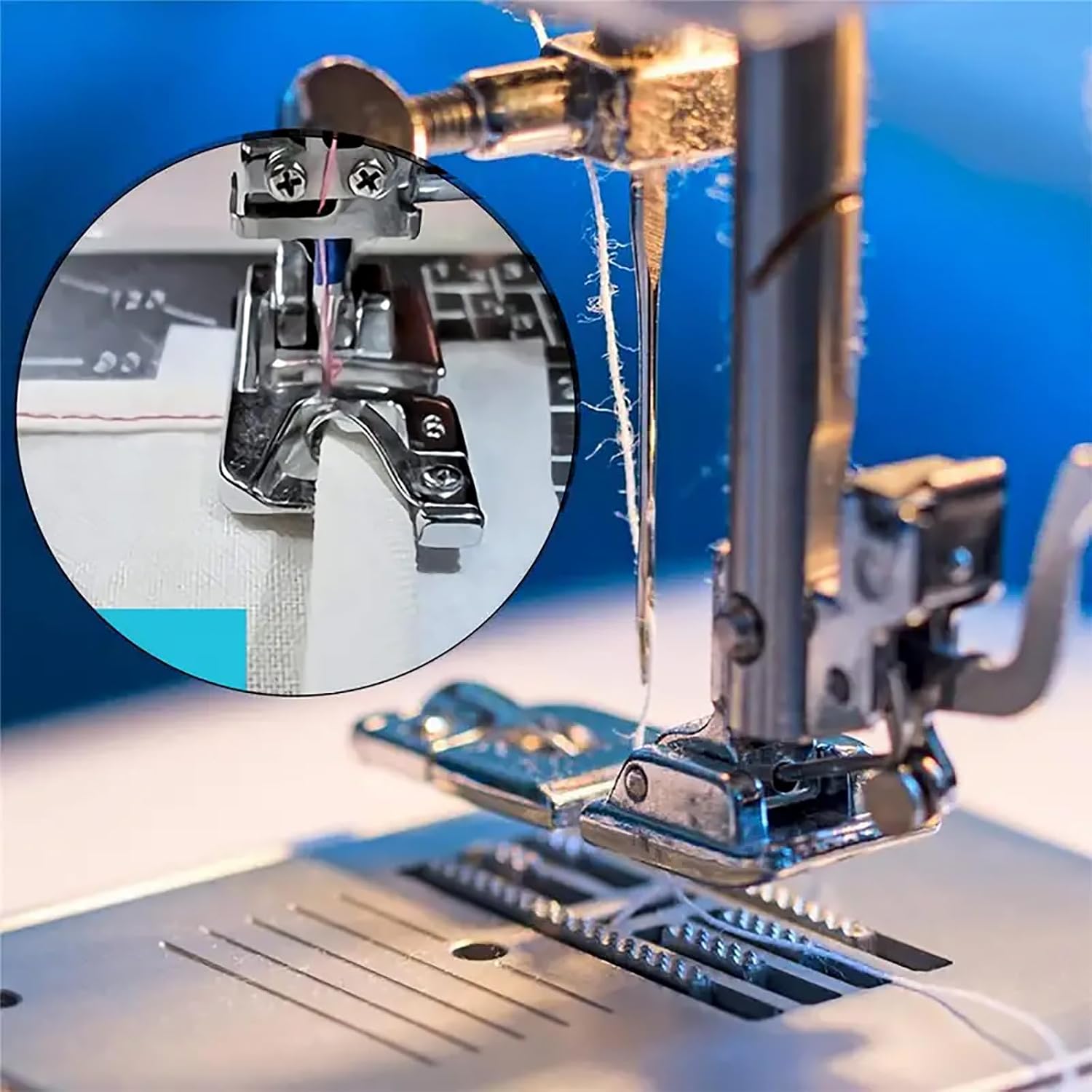 3Pcs Narrow Rolled Hem Presser Foot Set (3mm, 4mm and 6mm) for All Low Shank Snap-On Singer, Brother, Babylock, Euro-Pro, Janome Sewing Machine Supplies