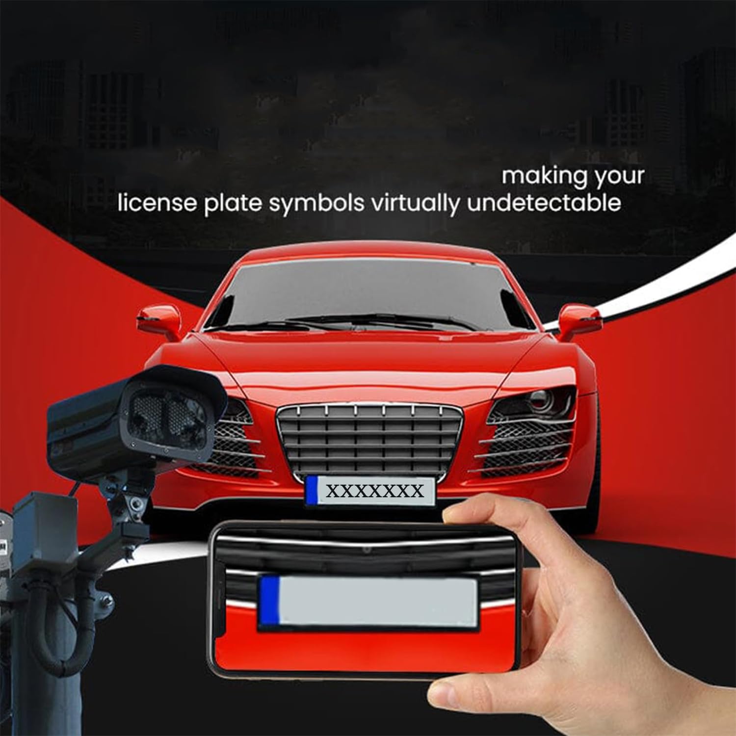 Spray Invisibile Per Targhe Auto - Protezione Anti-Fotocamere E Privacy, Trasparente E Resistente