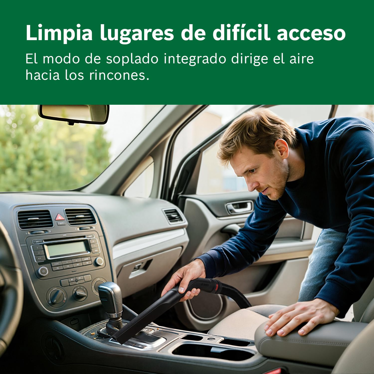 Bosch Aspirador en seco y húmedo PAS15-200 (Tubos de extensión, Manguera de aspiración de 2,2 m, Tubo Flexible/acodado, boquillas para Suelos y Ranuras, Bolsa de Papel (FSC), Filtro de Cartucho)