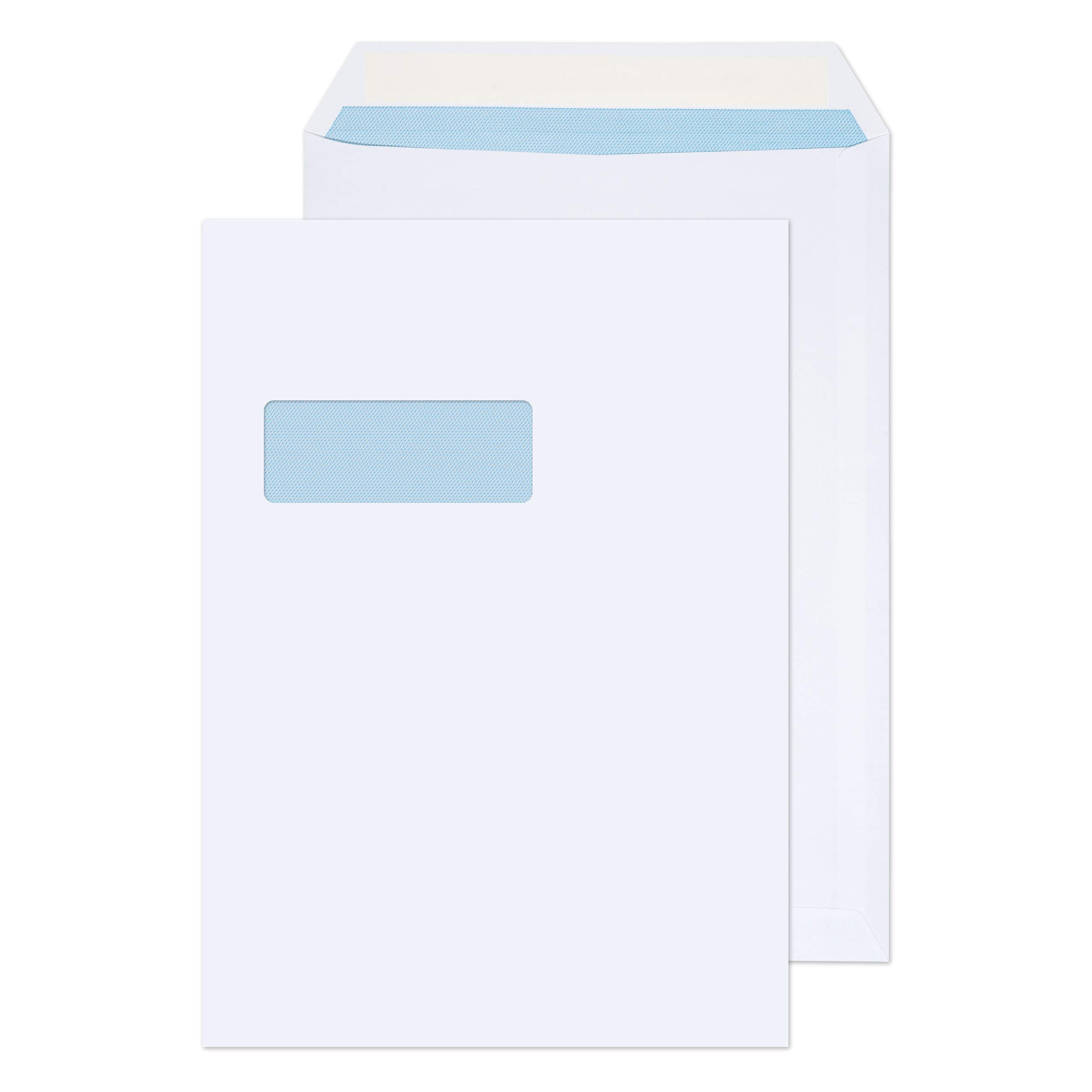 Blake Purely Everyday C4 324 x 229 mm 120 GSM Superior Pocket Peel & Seal Window Envelopes (34892) Ultra White - Pack of 250