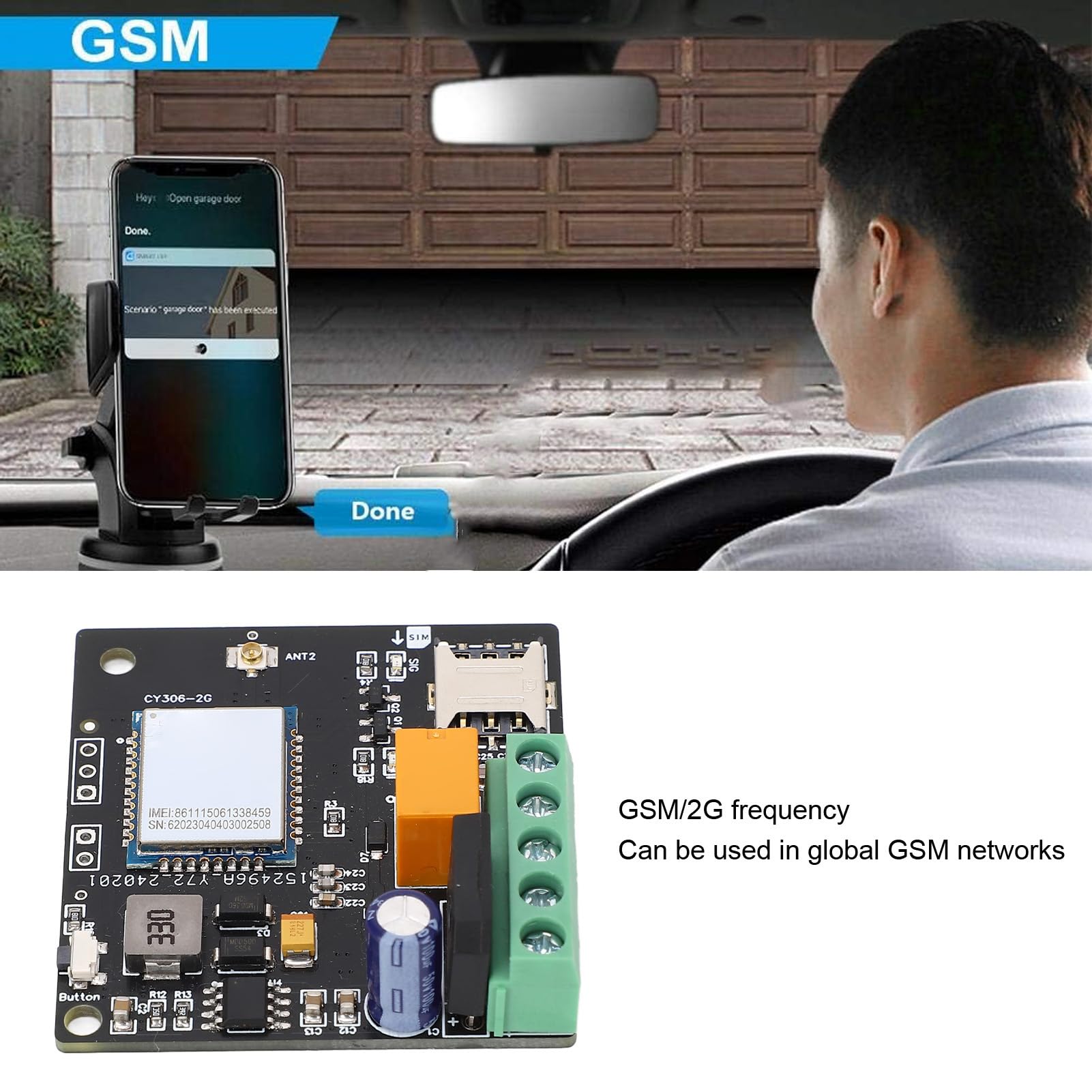 Interruttore relè Apricancello GSM Chiamata Controllo Remoto Multi Funzioni Frequenza GSM 2G per Porte Ascensori Garage