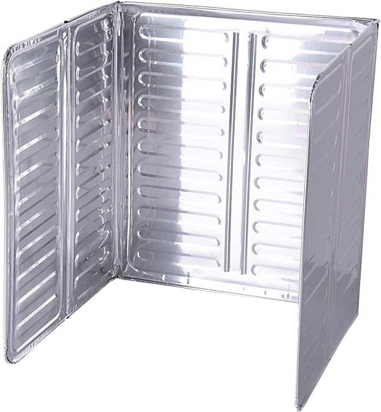 Grease Splash Deflector - High Temperature Resistant Splash Shield, Foldable Aluminum Grease Guard | 3 Side Fry Shield, Barrier