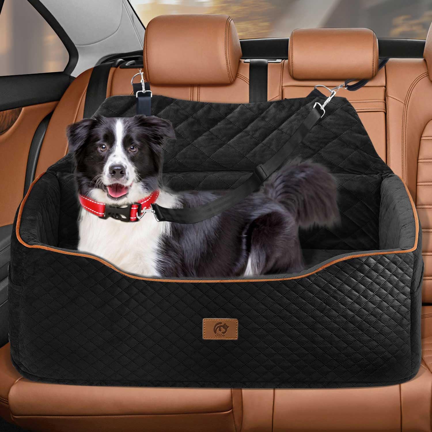 Back Seat Dog Booster Seat For Large Dogs Waterproof Car Seat
