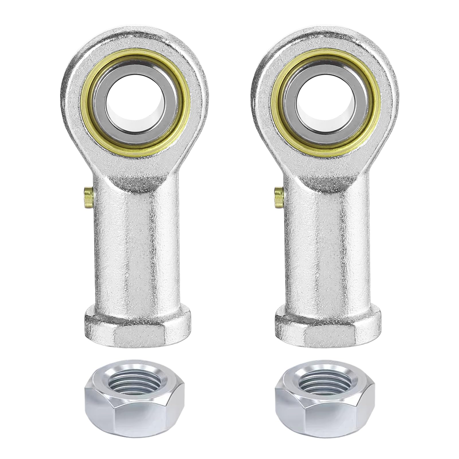 ZOWZEA 2Pcs PHSB6 Rod End Bearing 3/8 Inch Bore Pre-Lubricated 3/8-24 Female Thread Right Hand Heim Joint with Jam Nuts