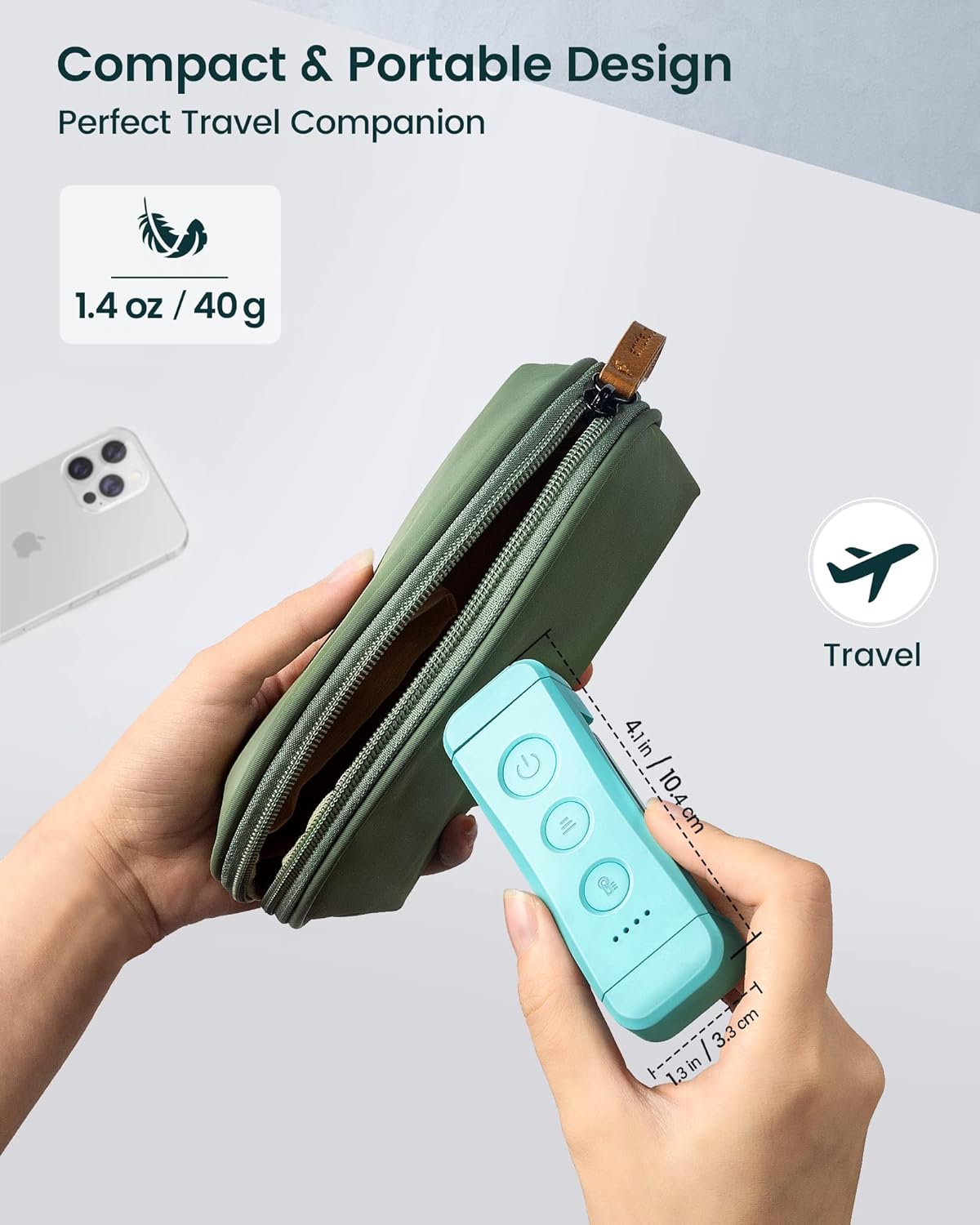 Glocusent USB Rechargeable Book Light for Reading in Bed, Portable Clip-on LED Reading Light, 3 Amber Colors & 5 Brightness Dimmable, Compact & Long Lasting, Perfect for Book Lovers, Kids - - 