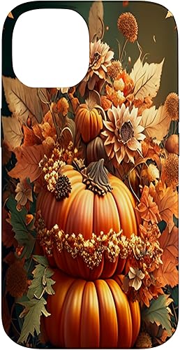 Miniatura 4 de Funda para iPhone 13 Pro Max con diseño de hojas otoñales y calabazas