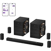 ULTIMEA Skywave X100 Dual 9.2.6 THX-Tuned Wireless Surround Sound System w/Dolby Atmos & DTSX, Dual 10 Subwoofers, 18Hz Low Frequency, 2000W Peak Power, 8K Pass-Through, AVR Grade Sound Bar