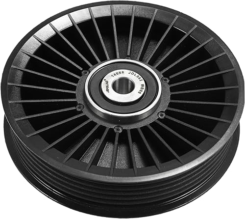 Miniatura 5 de X AUTOHAUX 6112340193 Polea de guía de desviación de polea tensora de correa de transmisión para Mercedes-Benz CLS 550 2012-2018