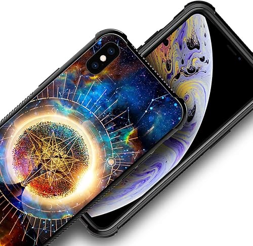 Miniatura 5 de DJSOK Funda compatible con iPhone XR, diseño con patrón de parachoques trasero, esquinas reforzadas antiarañazos, caverna de TPU suave, fundas para