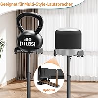 ELIVED Univerzális Hangfal Állvány Magasságállítható Kábelvezető Rendszerrel 5kg 8