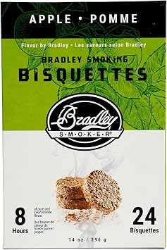 Bradley Smoker BTAP24 BTAP24-Flavor Bisquettes-Apple 24Pk, One Size, Multi