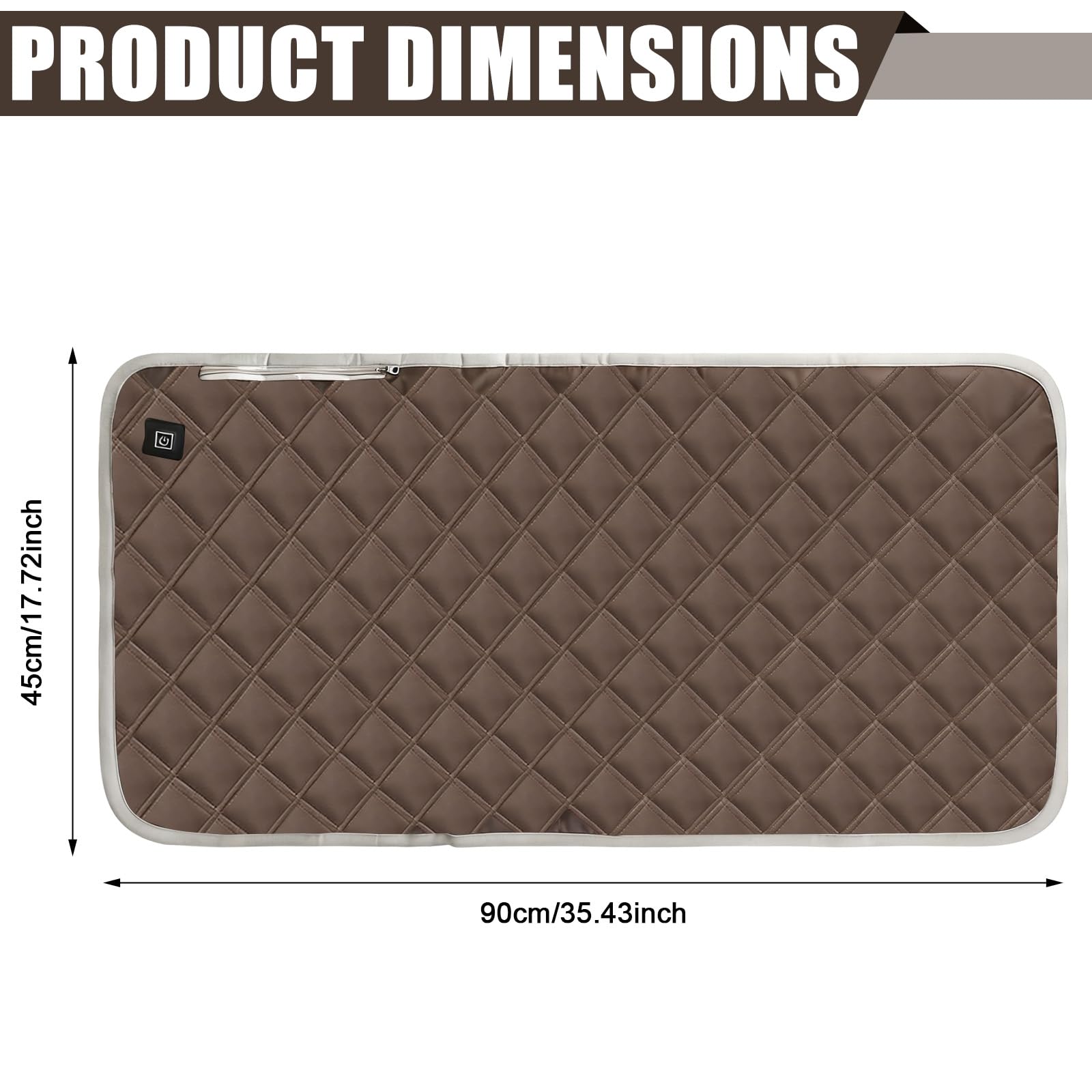 GBKDQQ 45 X 90 cm Beheiztes Sitzkissen Outdoor, Verbesserte 3 Stufen Tragbare Wärmekissen Elektrisch, Heizkissen USB, Sitzheizung für Winter Outdoor Ausflug Camping Angeln Jagd