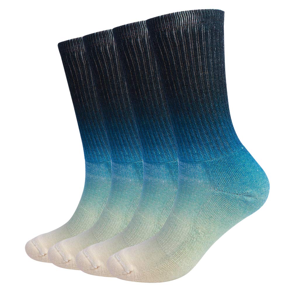 EnerWear 4 Pack Women's Merino Wool Outdoor Hiking Trail Crew Sock