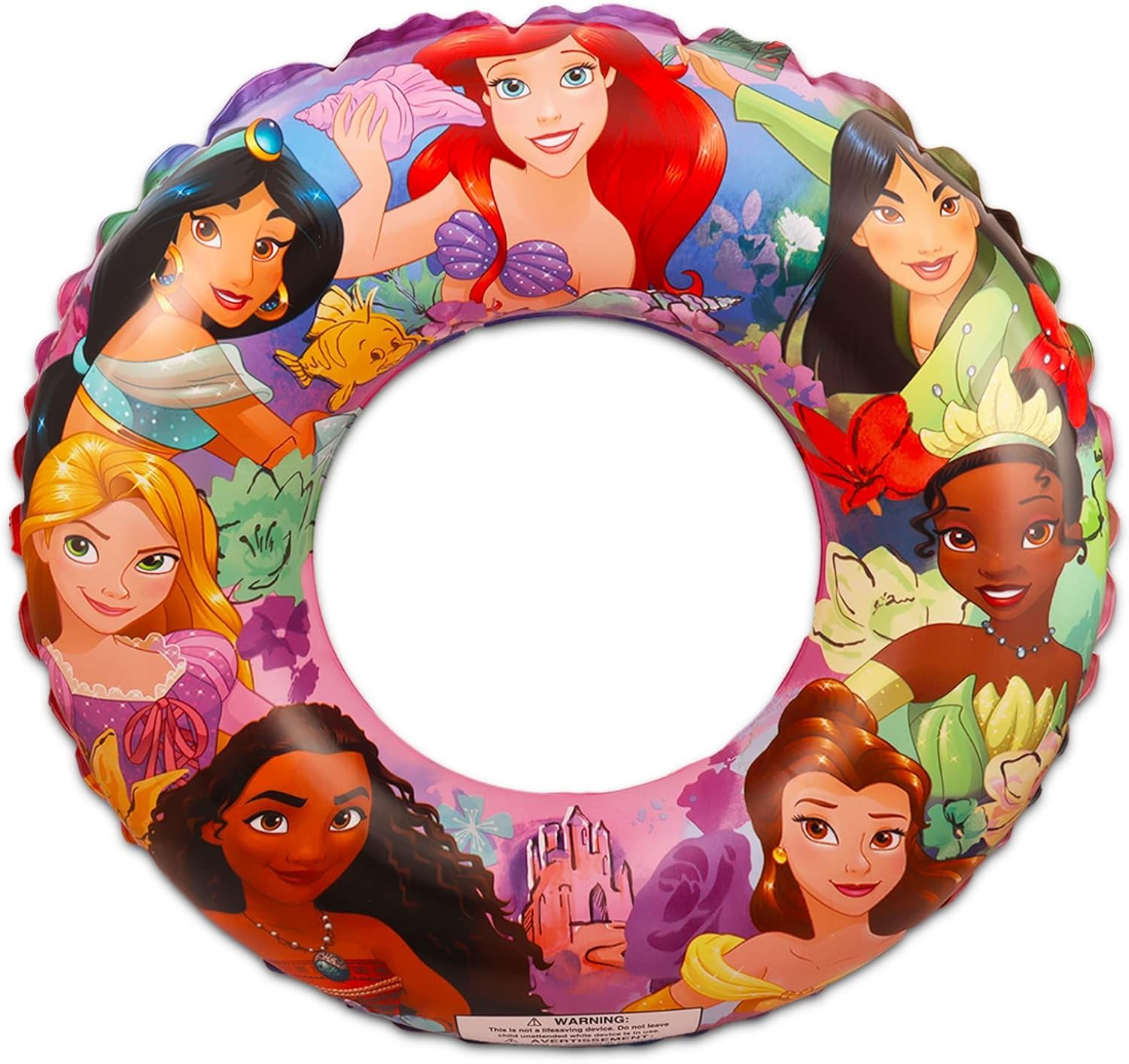 Disney Prinzessinnen-Pool-Spielzeug-Set für Mädchen – Prinzessinnen-Geschenkpaket mit aufblasbarem Schwimmring, Brille, Strandball, Strandtasche, Aufklebern, mehr | Disney