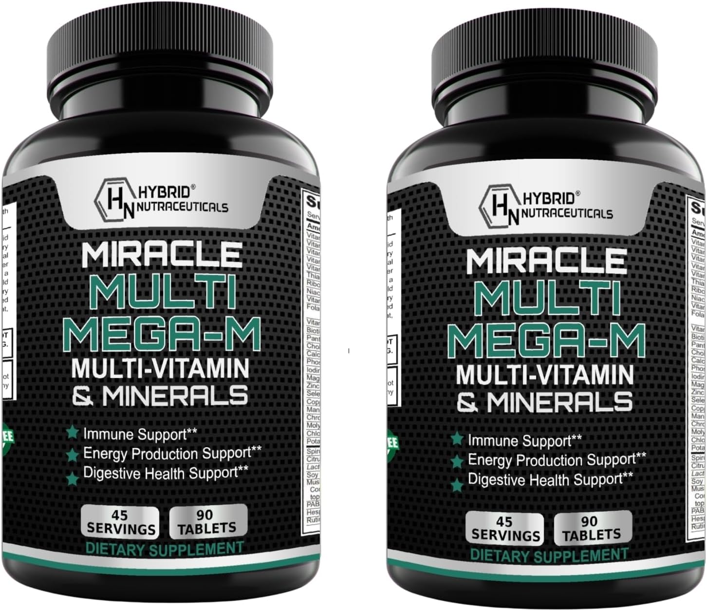MEGAV-1 Multi-Vitamin, Superfood & Minerals - Daily Multivitamin with Probiotics, Digestive Enzyme, Mushroom Complex for Heart Health, Immune Support, Energy & Stamina: 2-Pack, 180 Tablets