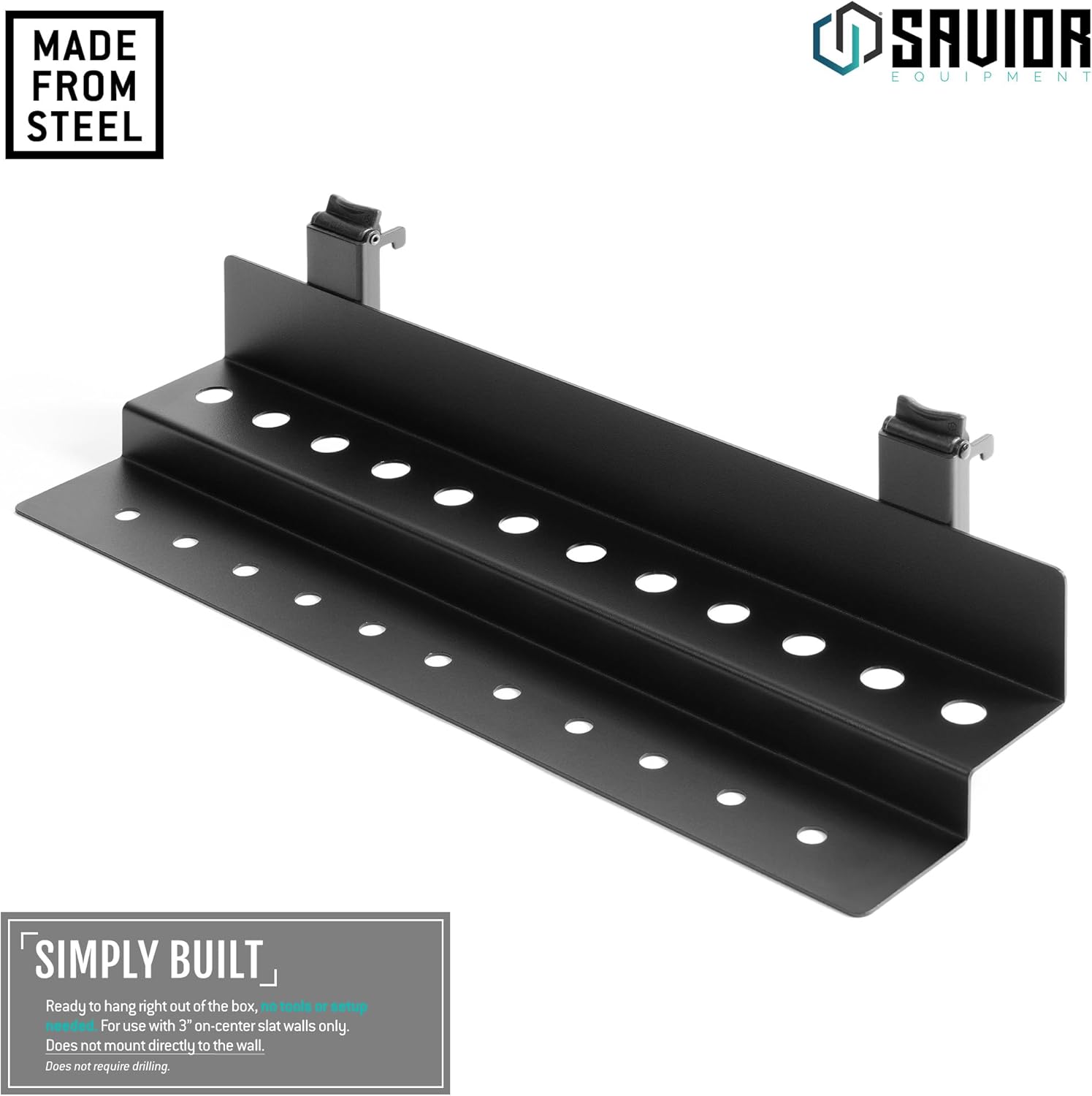 Savior Equipment Wall Rack System Attachment Screwdriver Set Holder Hand Tool Rack Mount, Heavy-Duty Steel Tactical Modular Firearms Gun Wall Gear Accessories Organizer
