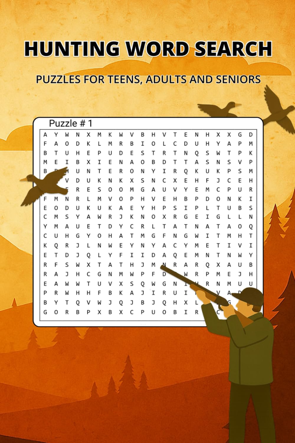Hunting Word Search Puzzle Book: Feel the Wildlife With Hunting Puzzles for Teens, Adults and Seniors