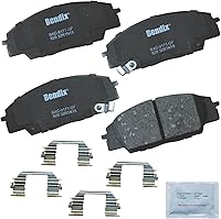 Vista 208 de Pastillas de Freno Delanteras Cerámicas Bendix Priority1 CFC430A para Modelos Selectos INFINITI G35, I30, Nissan 350Z, Altima, Juke, Maxima, Sentra