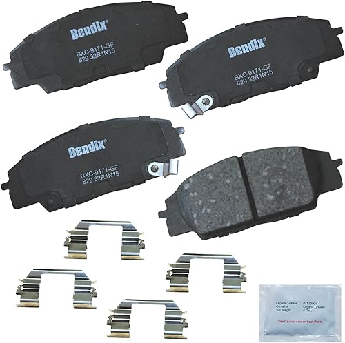 Vista 219 de Bendix Priority1 CFC1035 Pastillas de freno delanteras de cerámica para modelos seleccionados Chevrolet Aveo, Aveo5, Optra, Spark, Spark EV, Pontiac